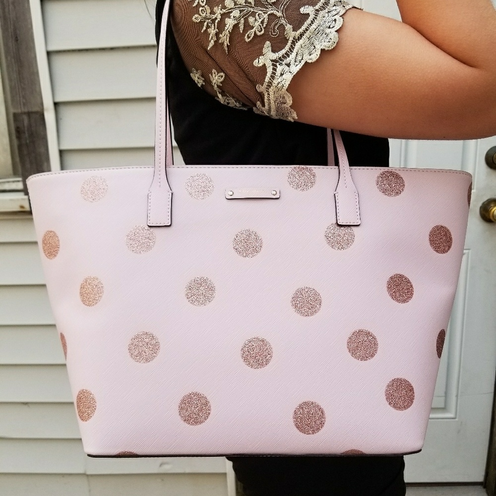 Kate Spade Harmony Haven Glitter Polka Dot Tote - Picture 2 of 6